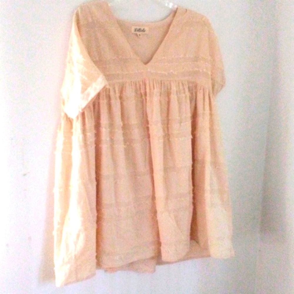 Listicle textured baby doll tunic/dress